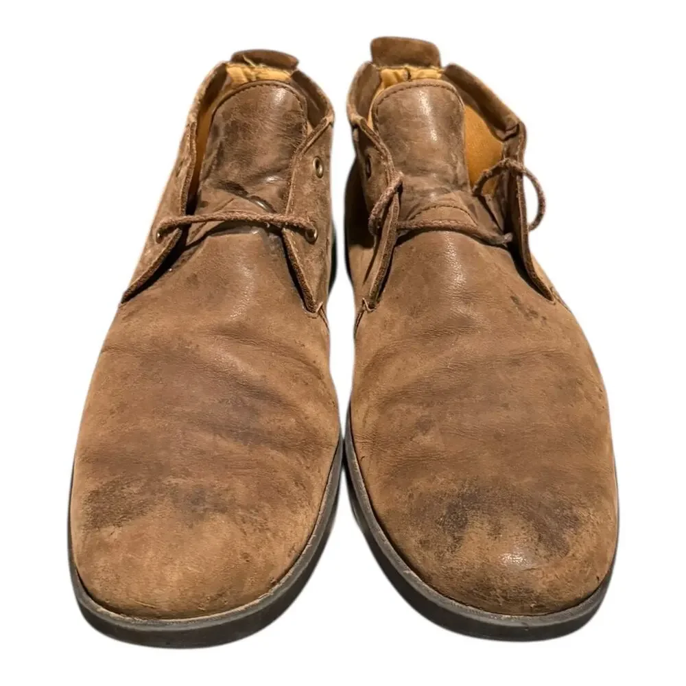 Timberland Men's Size 10.5 City Lite 5923R Brown Leather Lace Up Chukka Boots